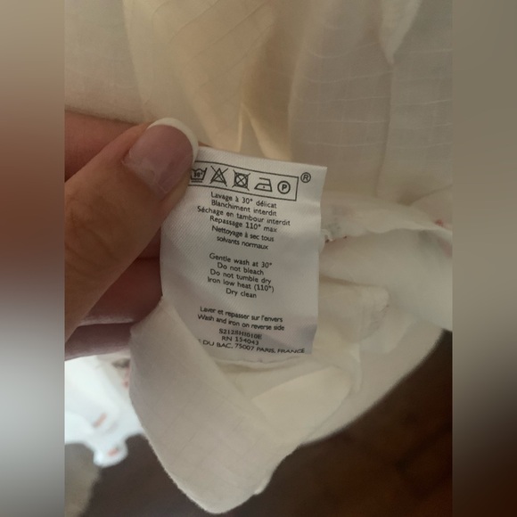 NWT Sezane Donna Blouse embroidered floral Sz 6 (FR 38) SOLD OUT - Picture 11 of 12